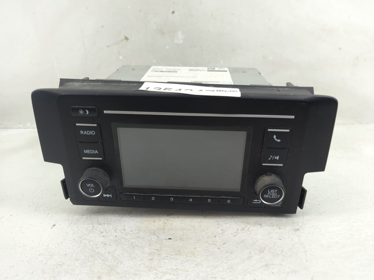 2018 Honda Civic Radio AM FM Cd Player Receiver Replacement P/N:39100-TBA-A21 39100-TBA-A22 Fits OEM Used Auto Parts - Oemus