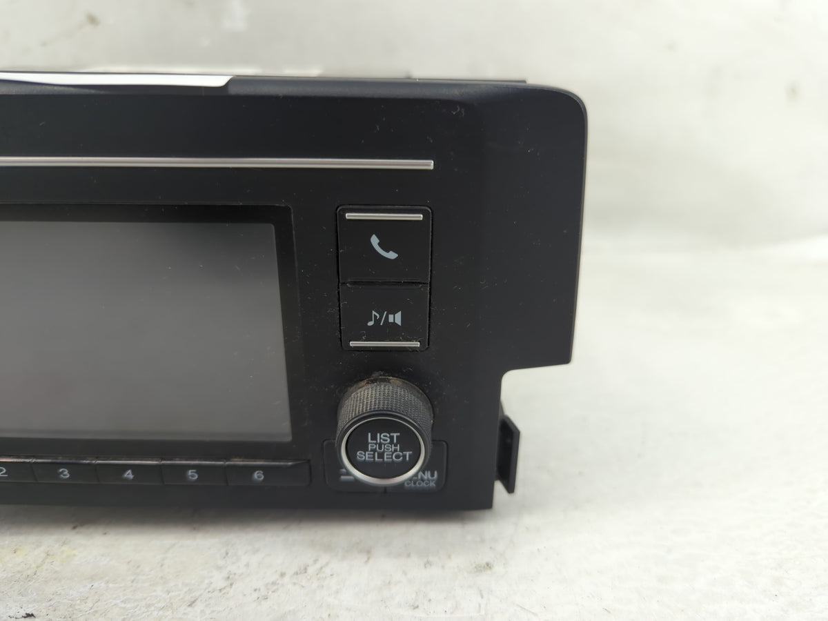 2018 Honda Civic Radio AM FM Cd Player Receiver Replacement P/N:39100-TBA-A21 39100-TBA-A22 Fits OEM Used Auto Parts - Oemus