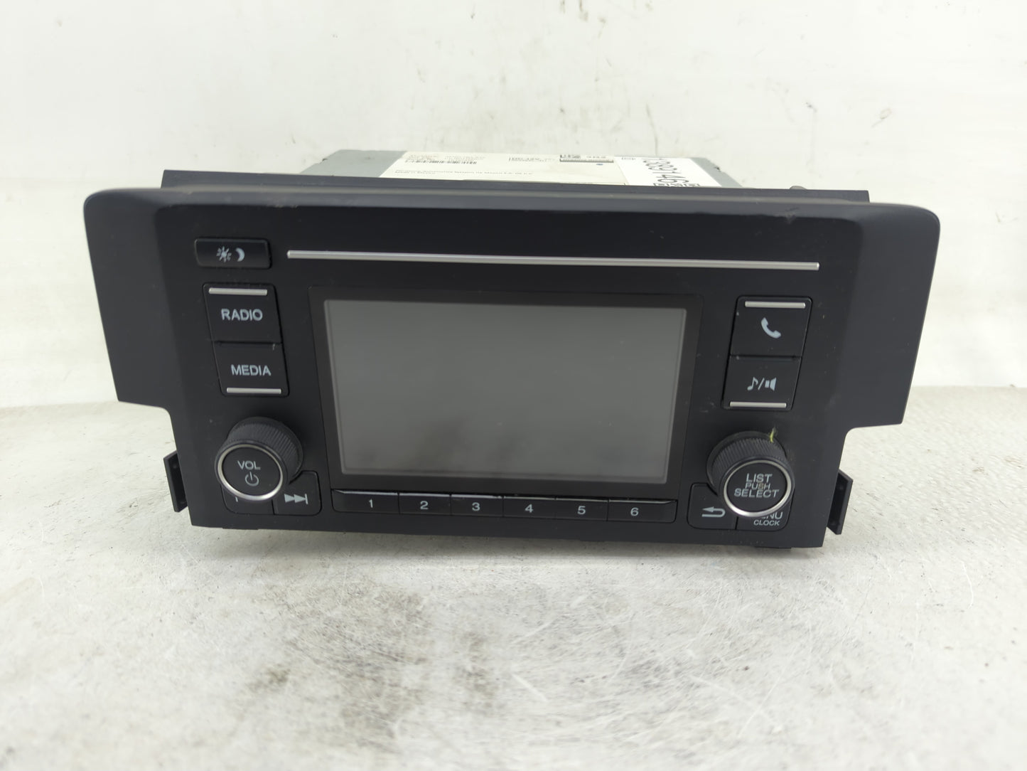 2018 Honda Civic Radio AM FM Cd Player Receiver Replacement P/N:39100-TBA-A22 Fits OEM Used Auto Parts - Oemusedautoparts1.c