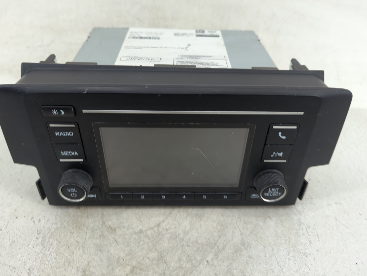 2018 Honda Civic Radio AM FM Cd Player Receiver Replacement P/N:39100-TBA-A21 CV-RH17N0MX, 95198720 Fits OEM Used Auto Parts