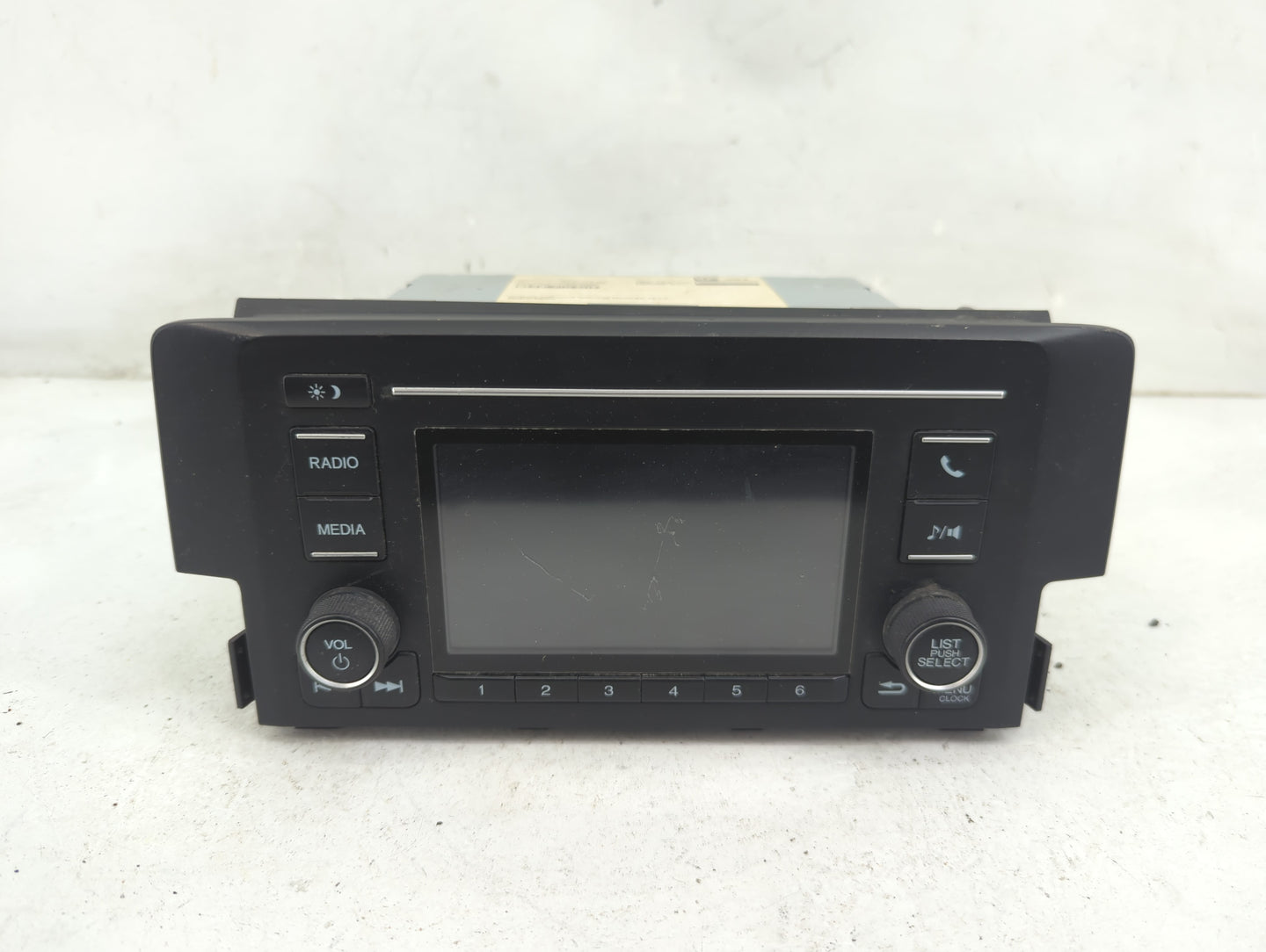 2018 Honda Civic Radio AM FM Cd Player Receiver Replacement P/N:39100-TBA-A21 Fits OEM Used Auto Parts - Oemusedautoparts1.c