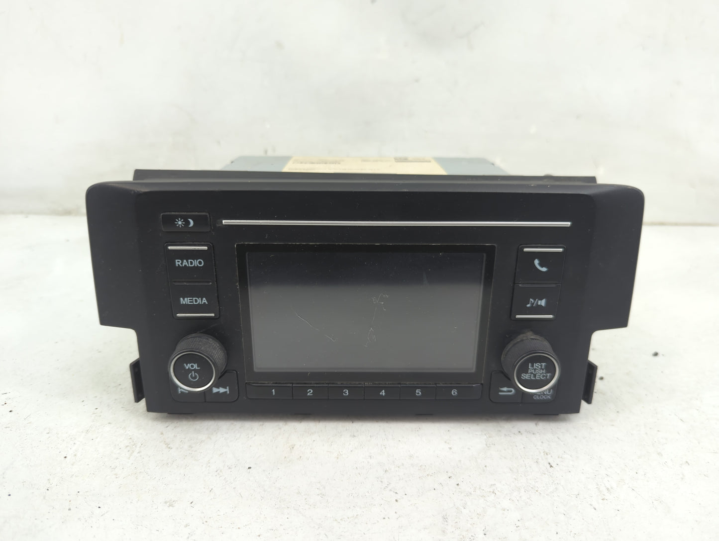 2018 Honda Civic Radio AM FM Cd Player Receiver Replacement P/N:39100-TBA-A21 Fits OEM Used Auto Parts - Oemusedautoparts1.c