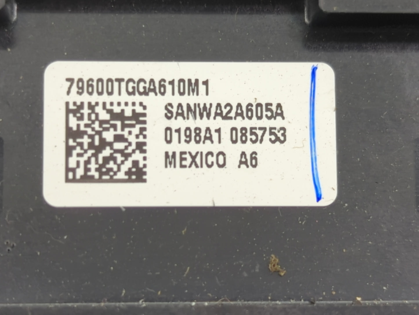 2016-2021 Honda Civic Climate Control Module Temperature AC/Heater Replacement P/N:79600TGGA610M1 SANWA2A605A Fits OEM Used 
