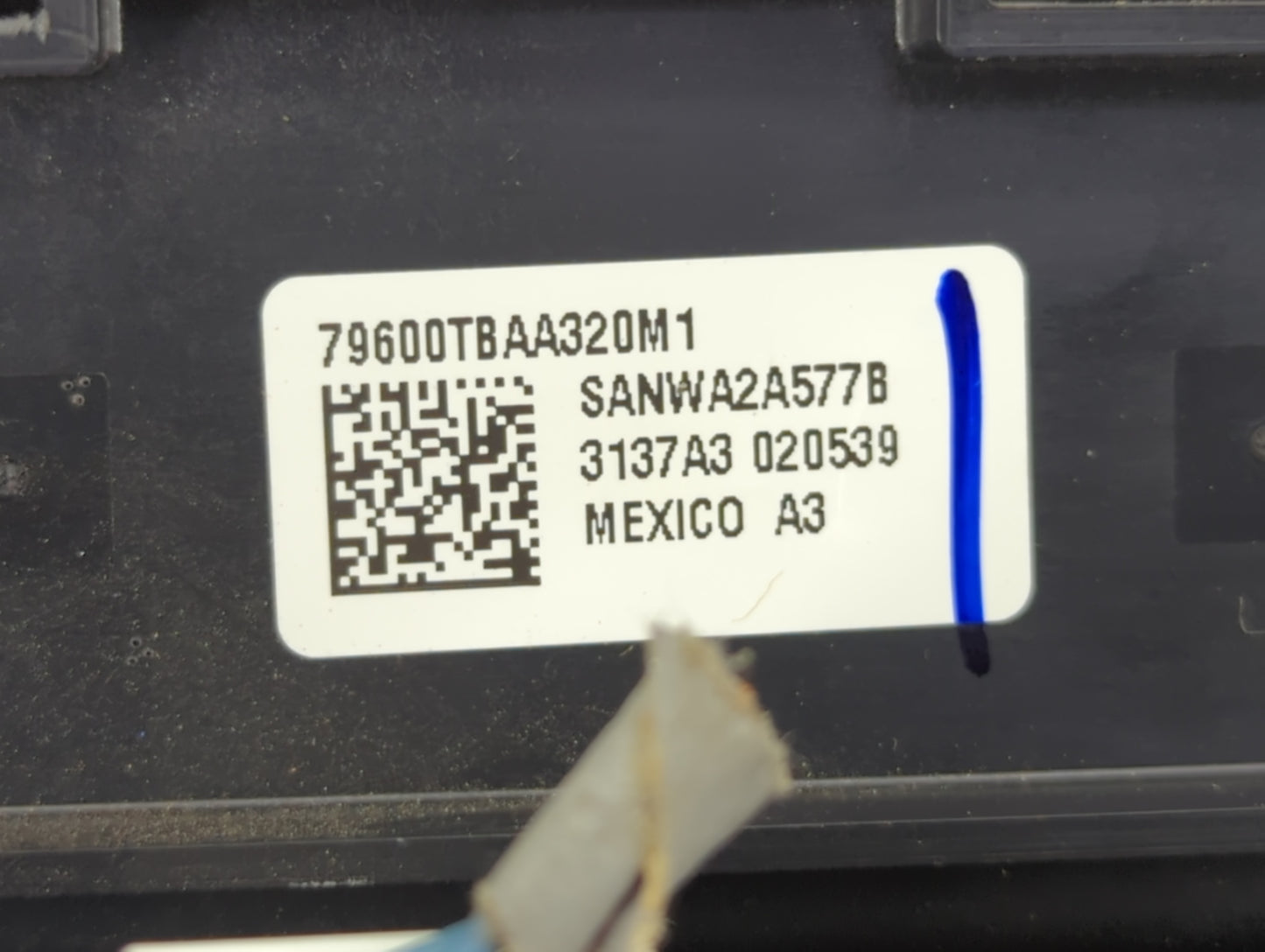 2016-2021 Honda Civic Climate Control Module Temperature AC/Heater Replacement P/N:79600TBAA320M1 SANWA2A577B Fits OEM Used 