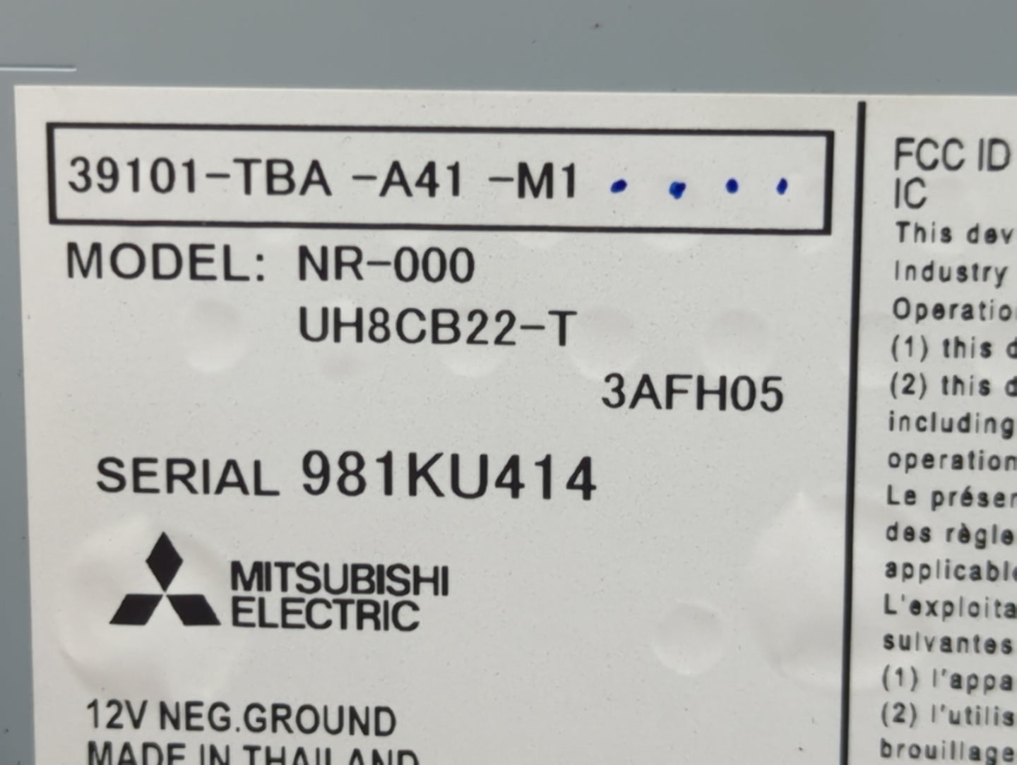 2018 Honda Civic Information Display Screen - Oemusedautoparts1.com