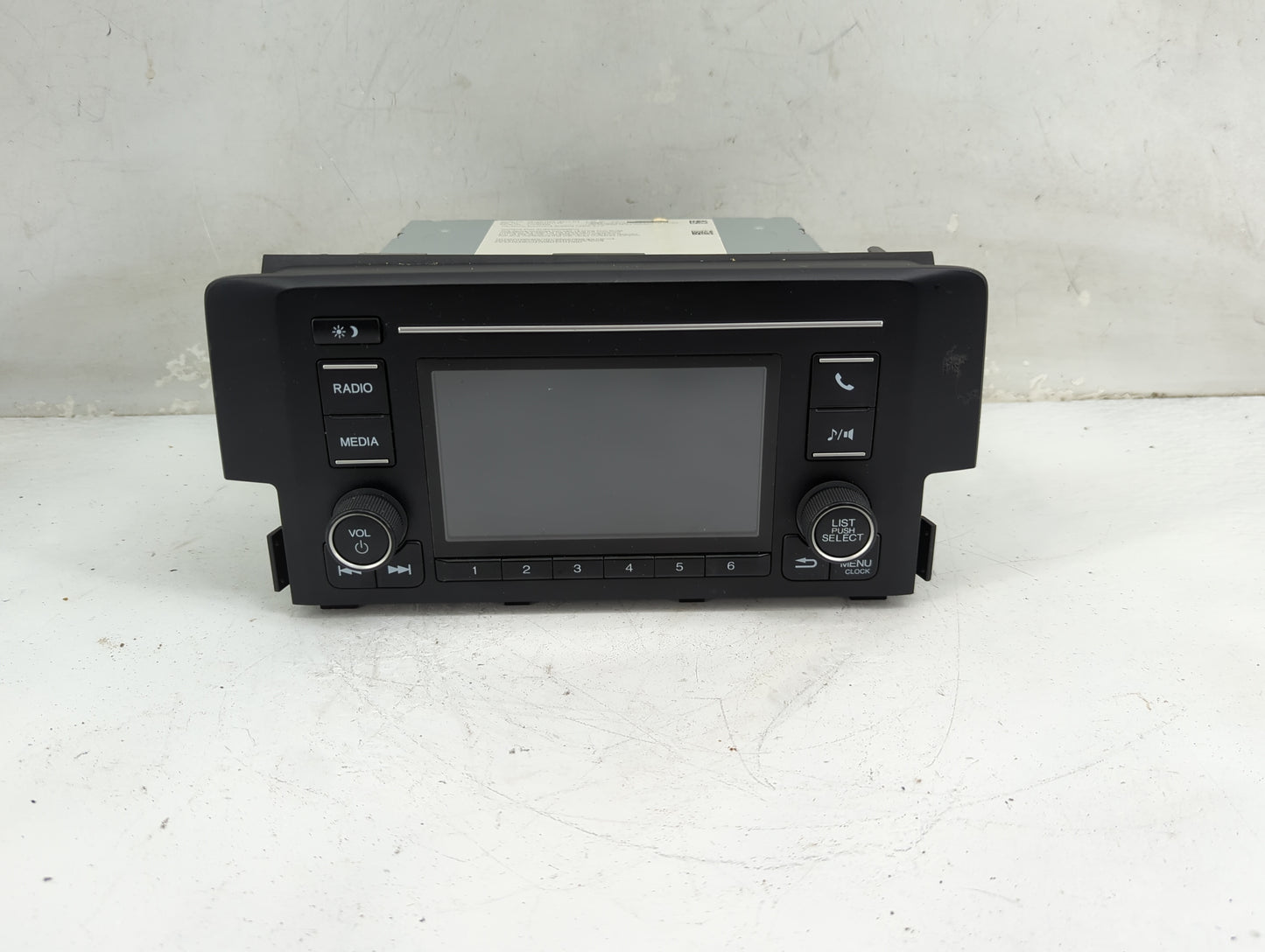2018 Honda Civic Radio AM FM Cd Player Receiver Replacement P/N:39100-TGG-A510-M1 Fits OEM Used Auto Parts - Oemusedautopart