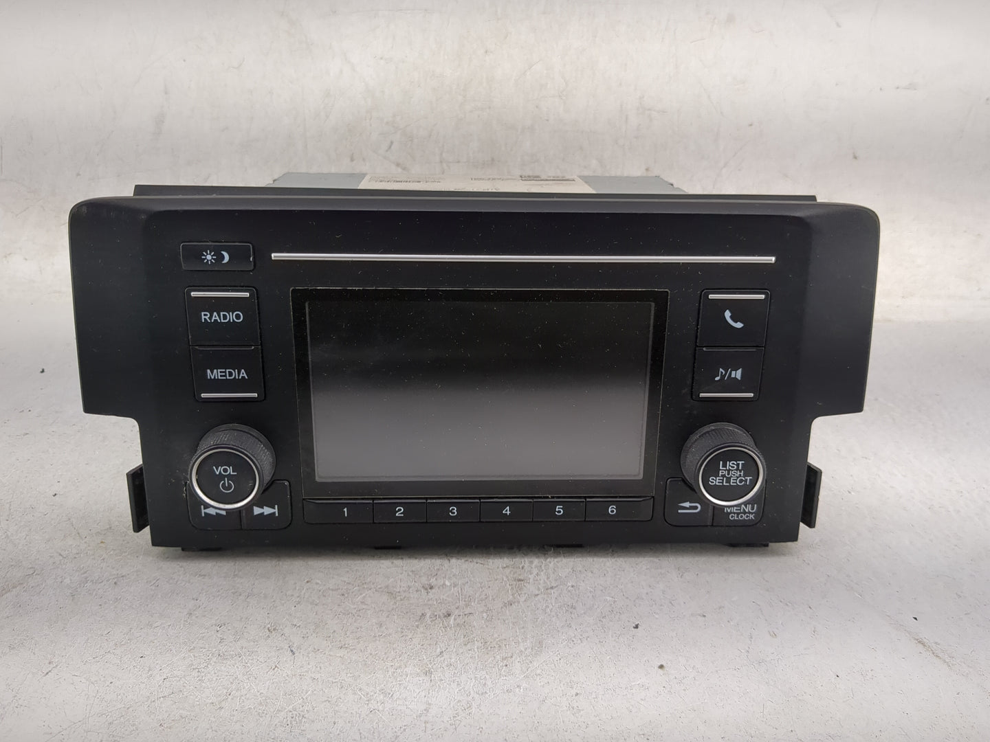2018 Honda Civic Radio AM FM Cd Player Receiver Replacement P/N:39100-TBA-A2 Fits OEM Used Auto Parts - Oemusedautoparts1.co