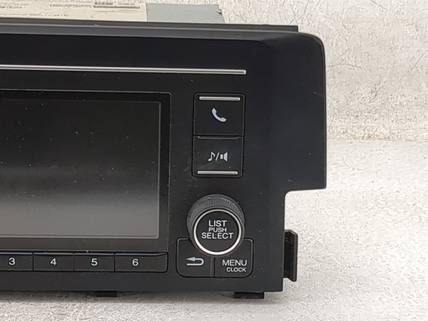 2018 Honda Civic Radio AM FM Cd Player Receiver Replacement P/N:39100-TBA-A2 Fits OEM Used Auto Parts - Oemusedautoparts1.co
