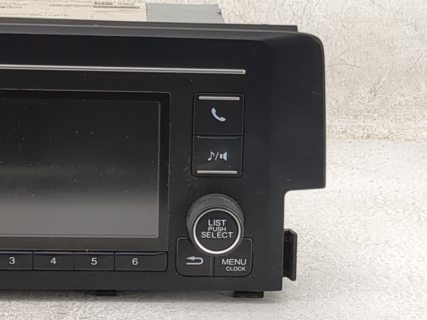 2018 Honda Civic Radio AM FM Cd Player Receiver Replacement P/N:39100-TBA-A2 Fits OEM Used Auto Parts - Oemusedautoparts1.co