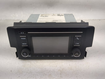compare product 2018 Honda Civic Radio AM FM Cd Player Receiver Replacement P/N:39100-TBA-A21 CV-RH17N0CX Fits OEM Used Auto Parts