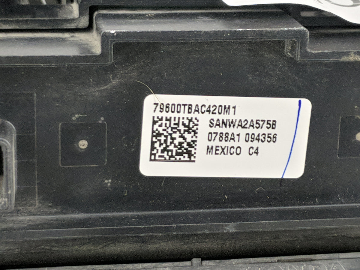 2016-2018 Honda Civic Climate Control Module Temperature AC/Heater Replacement P/N:79600TBAC420M1 SANWA2A575B Fits OEM Used 