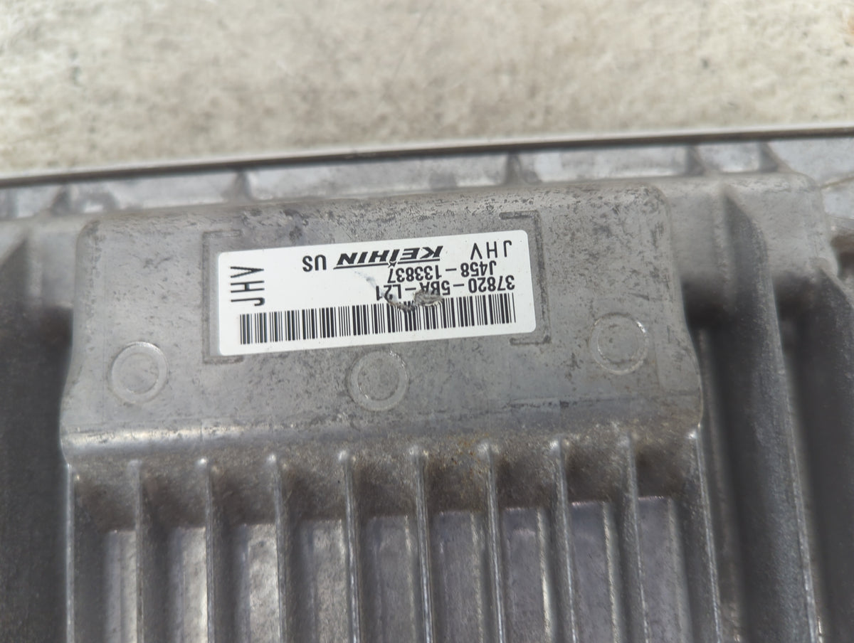2018 Honda Civic PCM Engine Control Computer ECU ECM PCU OEM P/N:37820-5BA-L21 J458-133837 Fits OEM Used Auto Parts - Oemuse