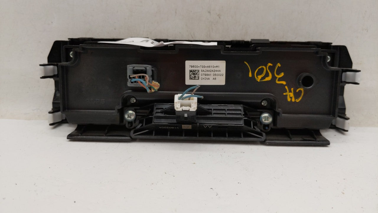 2017-2018 Honda Civic Climate Control Module Temperature AC/Heater Replacement P/N:79600-TGG-A610-M1 79600TGGA610M1 Fits OEM