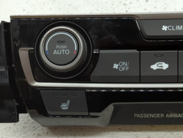 2017-2018 Honda Civic Climate Control Module Temperature AC/Heater Replacement P/N:79600-TGG-A610-M1 Fits Fits 2017 2018 OEM Used Auto Parts