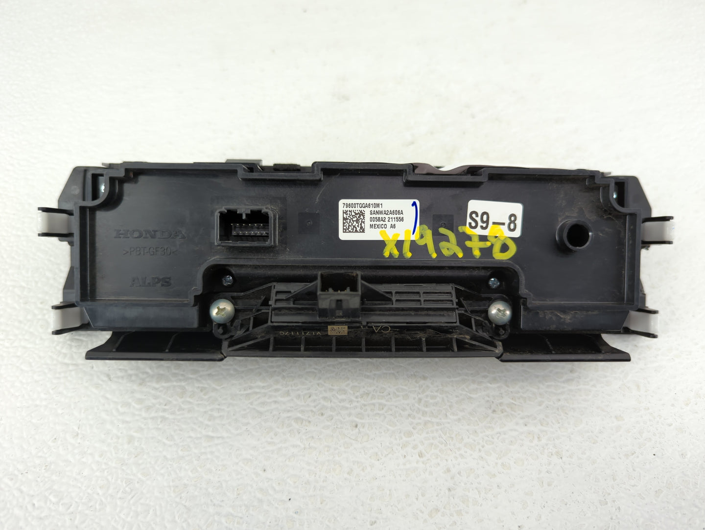 2017-2018 Honda Civic Climate Control Module Temperature AC/Heater Replacement P/N:79600-TGG-A610-M1 Fits Fits 2017 2018 OEM