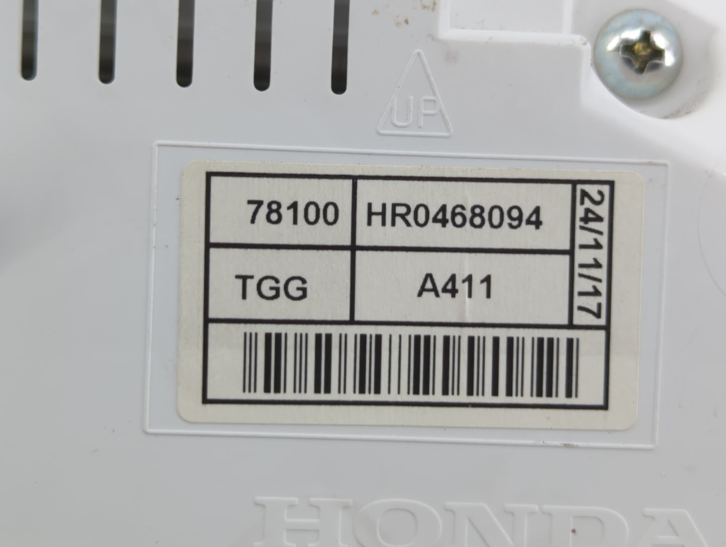 2018 Honda Civic Instrument Cluster Speedometer Gauges P/N:78100 HR0468094 Fits OEM Used Auto Parts - Oemusedautoparts1.com