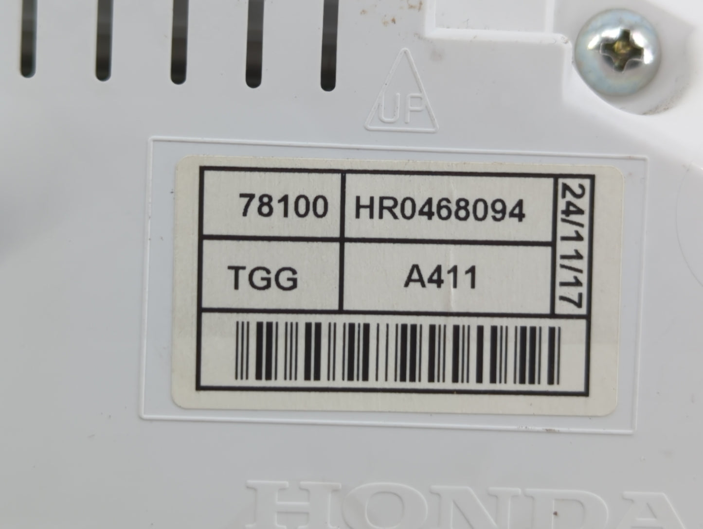 2018 Honda Civic Instrument Cluster Speedometer Gauges P/N:78100 HR0468094 Fits OEM Used Auto Parts - Oemusedautoparts1.com