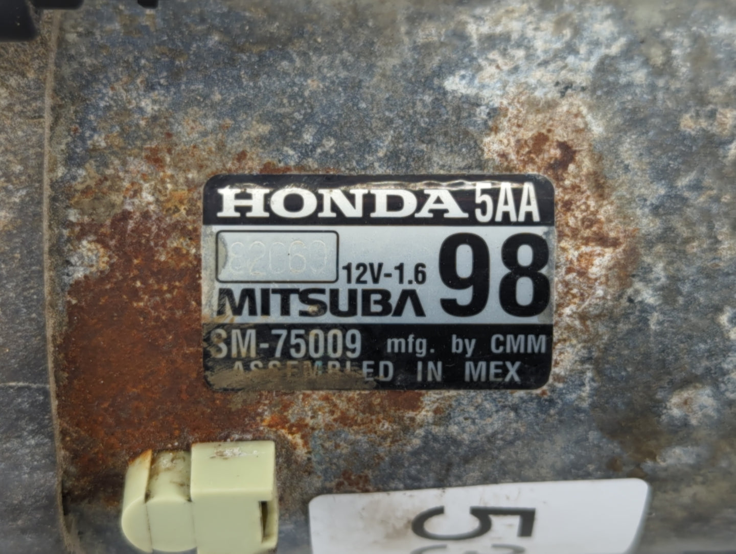 2016-2017 Honda Civic Car Starter Motor Solenoid OEM P/N:SM-75009 Fits Fits 2016 2017 2020 OEM Used Auto Parts - Oemusedauto