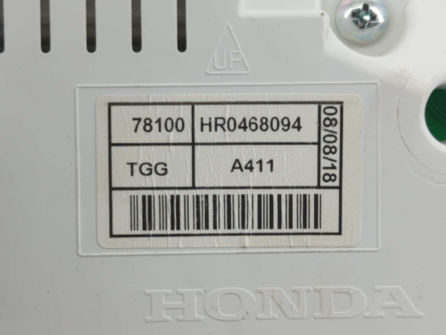 2018 Honda Civic Instrument Cluster Speedometer Gauges P/N:78100 HR0468094 Fits OEM Used Auto Parts - Oemusedautoparts1.com