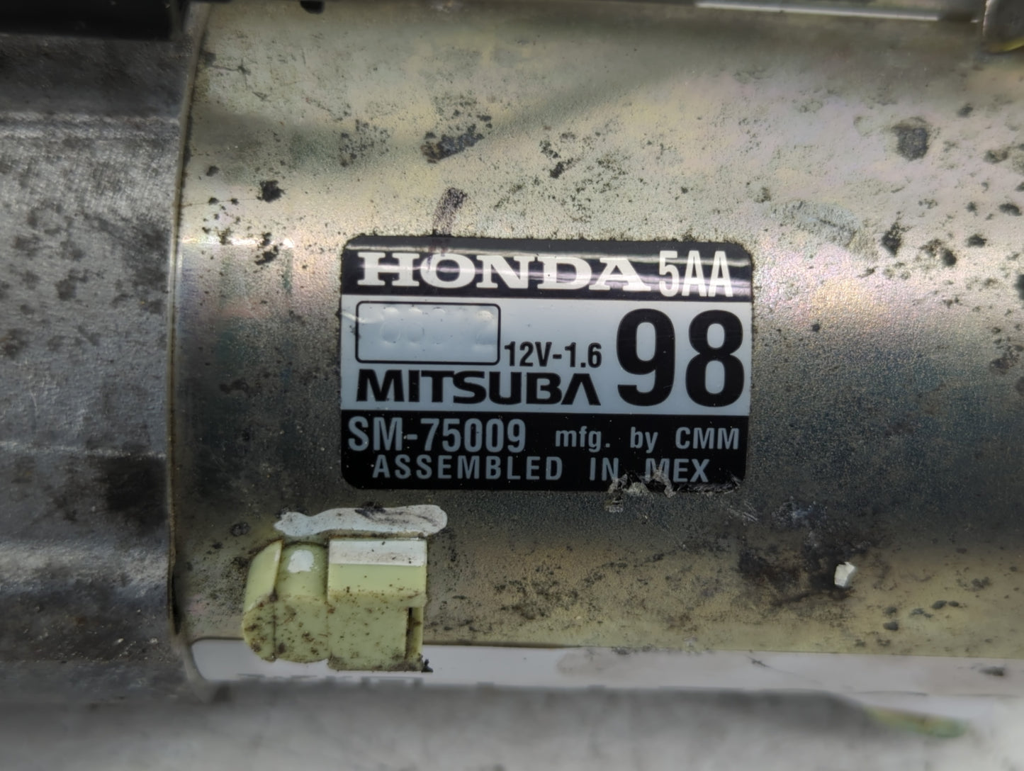 2016-2017 Honda Civic Car Starter Motor Solenoid OEM P/N:SM-75009 Fits Fits 2016 2017 2020 OEM Used Auto Parts - Oemusedauto