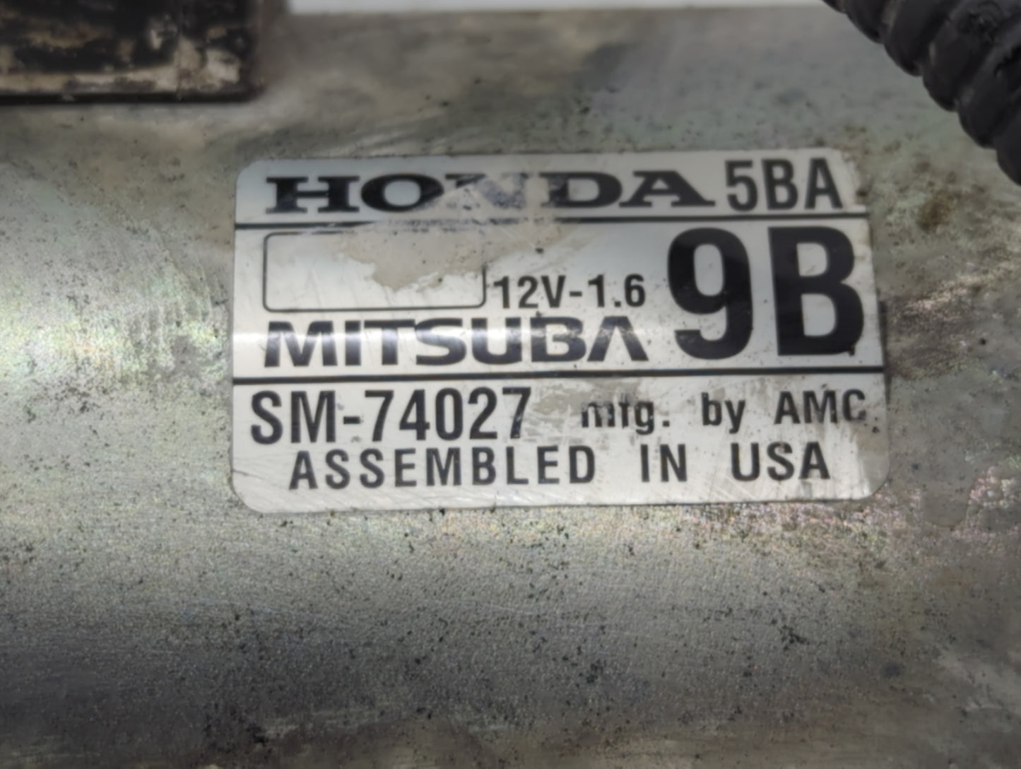 2016-2021 Honda Civic Car Starter Motor Solenoid OEM P/N:SM-74027 Fits Fits 2016 2017 2018 2019 2020 2021 OEM Used Auto Part