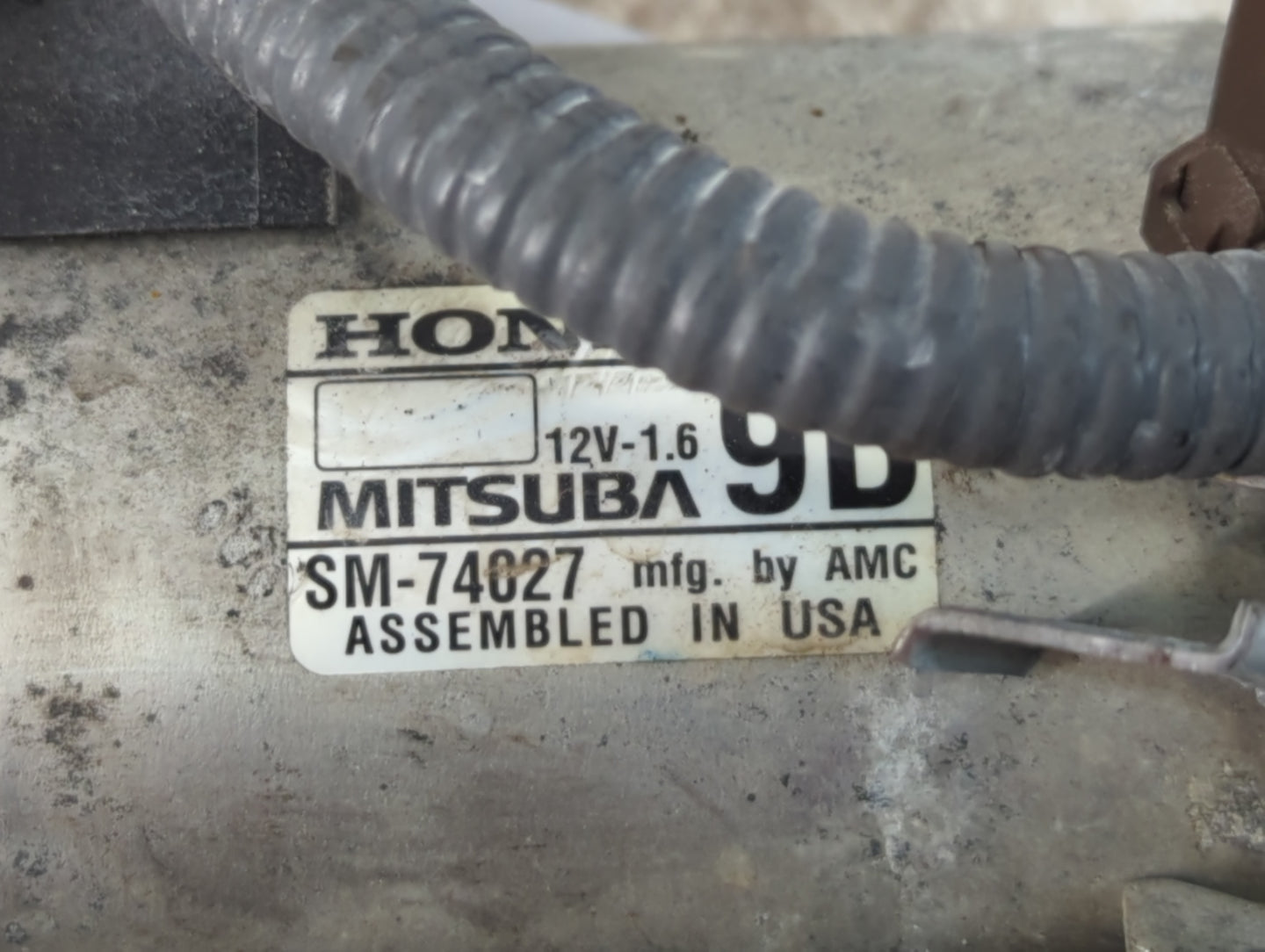 2016-2021 Honda Civic Car Starter Motor Solenoid OEM P/N:SM-74027 Fits Fits 2016 2017 2018 2019 2020 2021 OEM Used Auto Part