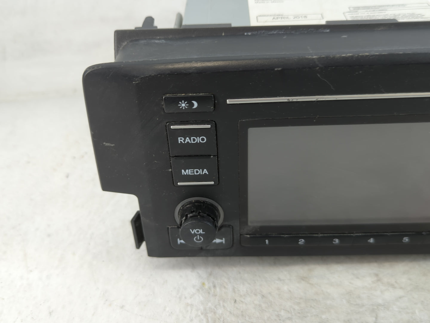 2018 Honda Civic Radio AM FM Cd Player Receiver Replacement P/N:39100-TBA-A22 Fits OEM Used Auto Parts - Oemusedautoparts1.c