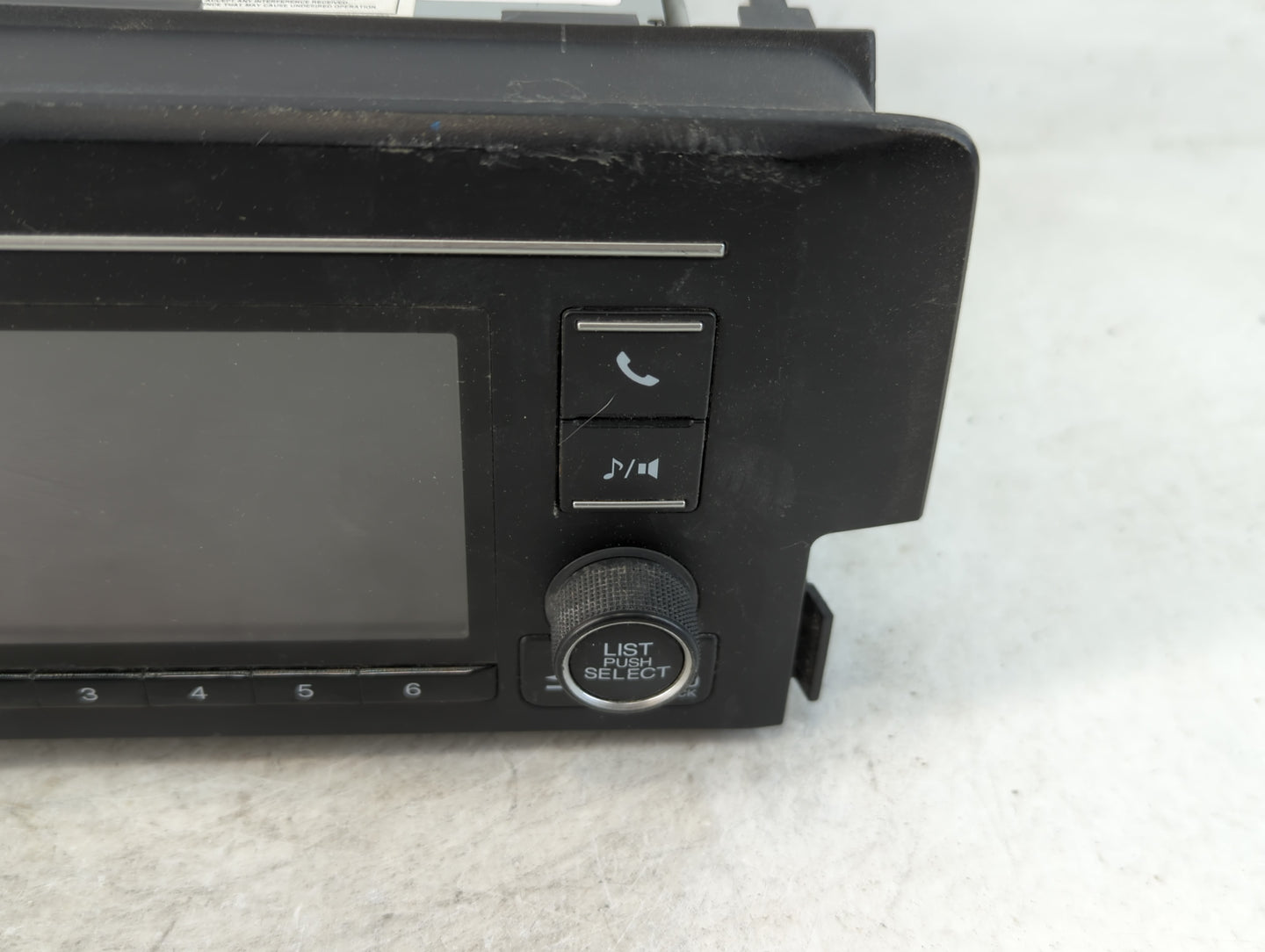 2018 Honda Civic Radio AM FM Cd Player Receiver Replacement P/N:39100-TBA-A22 Fits OEM Used Auto Parts - Oemusedautoparts1.c