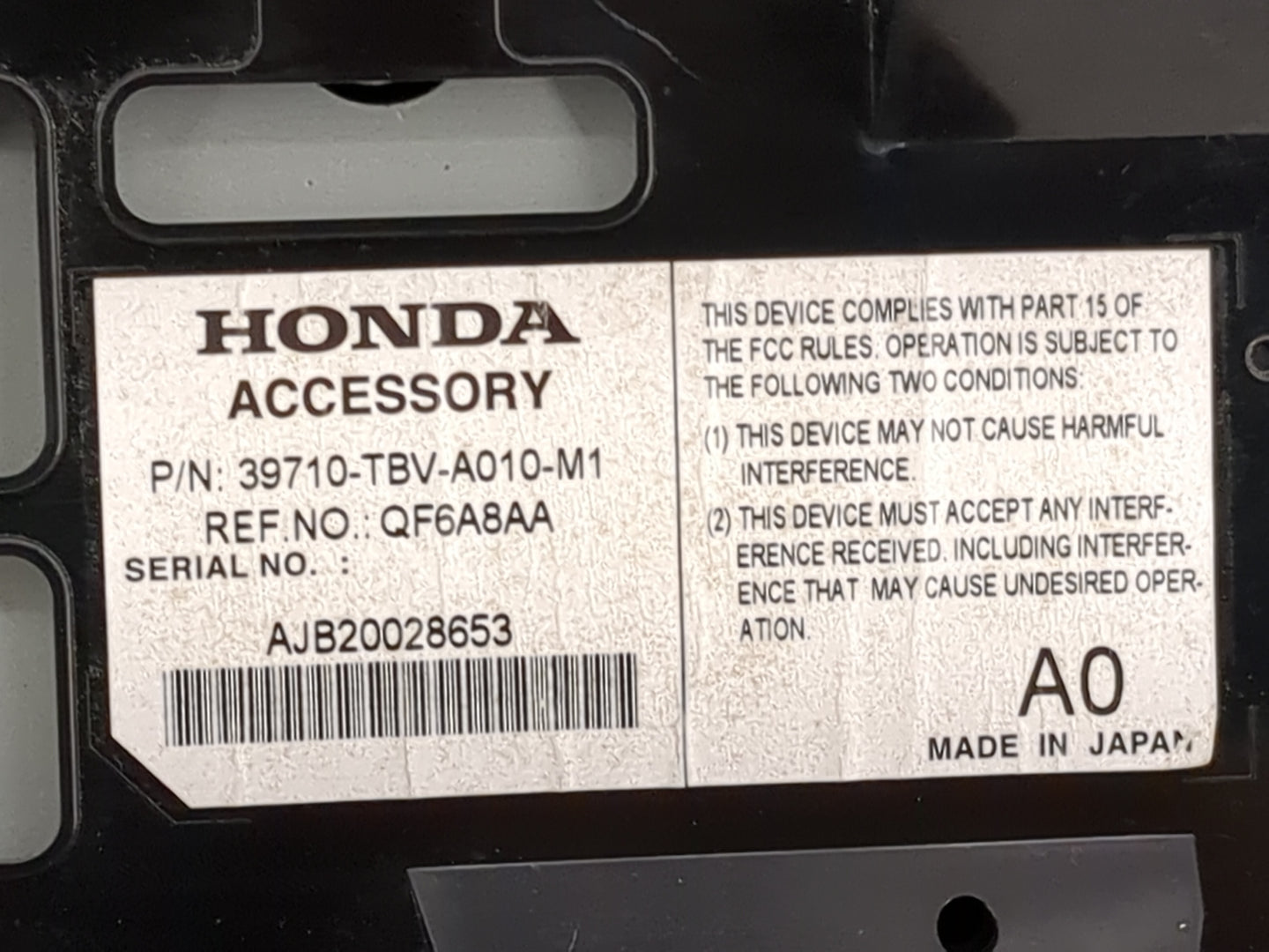 2017-2019 Honda Clarity Information Display Screen - Oemusedautoparts1.com