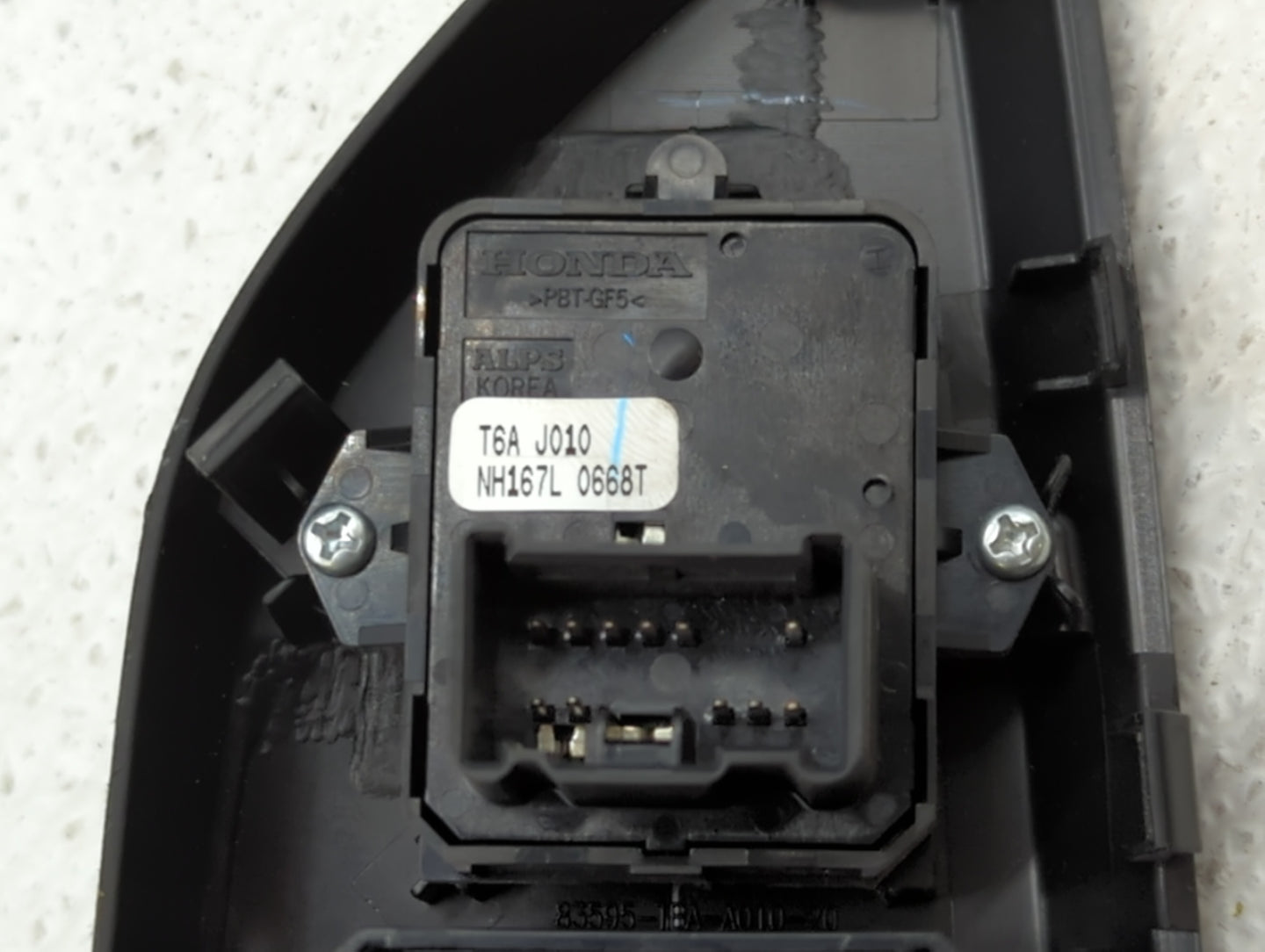 2017-2021 Honda Clarity Master Power Window Switch Replacement Driver Side Left P/N:NH167L 0668T NH167L 1456T Fits OEM Used 
