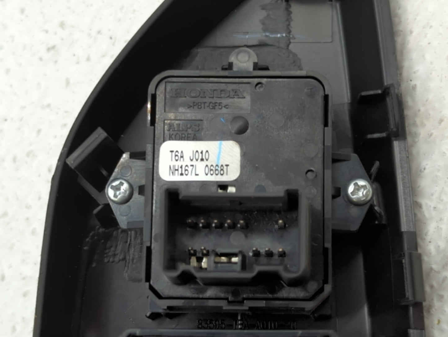 2017-2021 Honda Clarity Master Power Window Switch Replacement Driver Side Left P/N:NH167L 0668T NH167L 1456T Fits OEM Used 