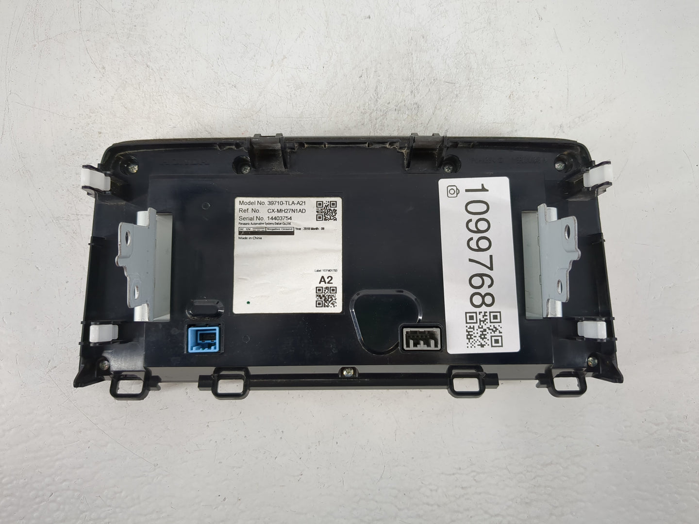 2018-2022 Honda Cr-V Radio AM FM Cd Player Receiver Replacement P/N:39710-TLA-A21 Fits Fits 2018 2019 2020 2021 2022 OEM Use