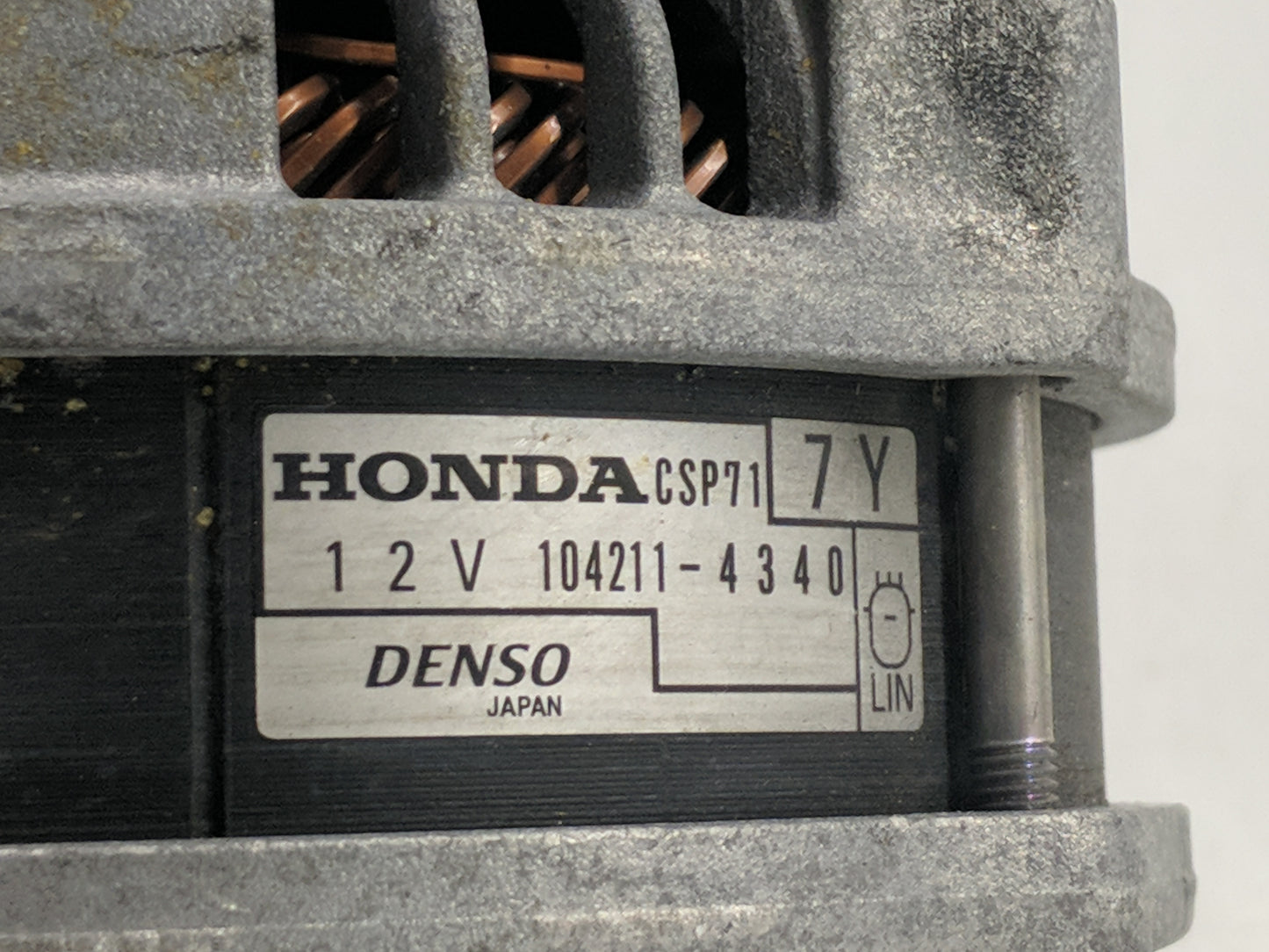 2020-2022 Honda Cr-V Alternator Replacement Generator Charging Assembly Engine OEM P/N:104211-4340 Fits OEM Used Auto Parts 