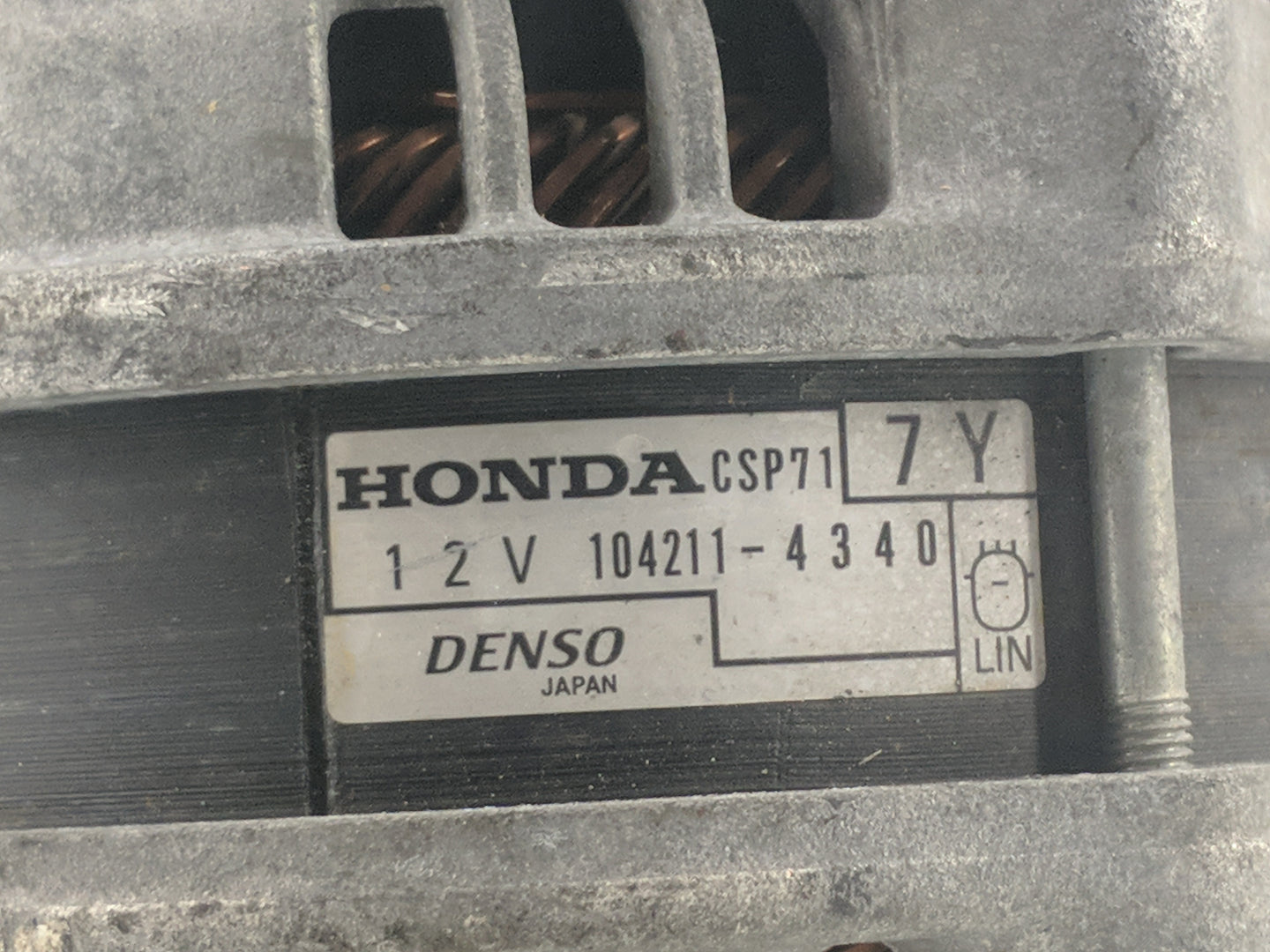 2020-2022 Honda Cr-V Alternator Replacement Generator Charging Assembly Engine OEM P/N:104211-4340 Fits OEM Used Auto Parts 