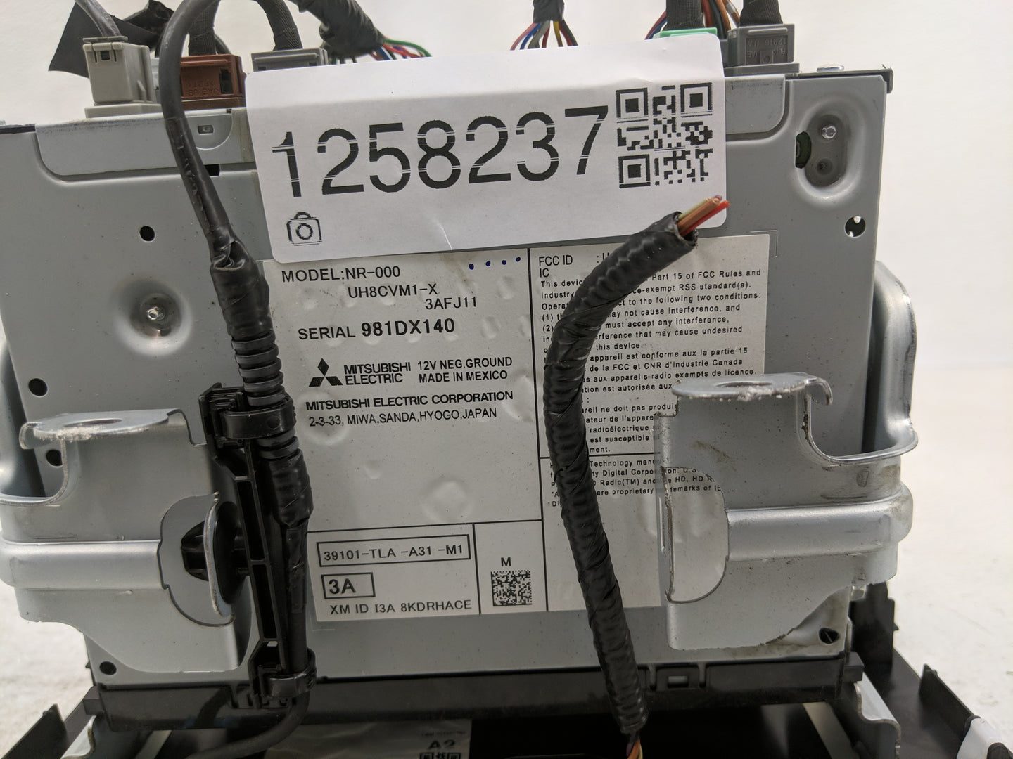 2018-2022 Honda Cr-V Radio AM FM Cd Player Receiver Replacement P/N:39101-TLA-A31-M1 Fits Fits 2018 2019 2020 2021 2022 OEM 
