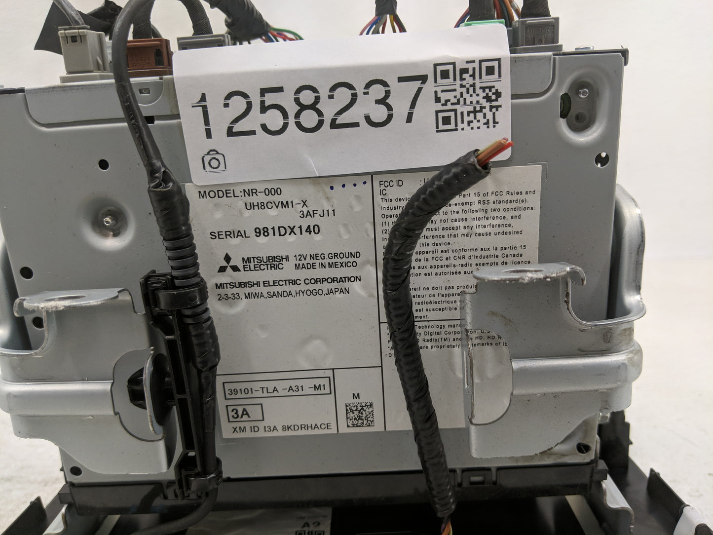 2018-2022 Honda Cr-V Radio AM FM Cd Player Receiver Replacement P/N:39101-TLA-A31-M1 Fits Fits 2018 2019 2020 2021 2022 OEM 