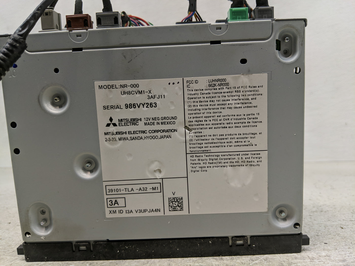 2018-2022 Honda Cr-V Radio AM FM Cd Player Receiver Replacement P/N:39101-TLA-A32-M1 Fits Fits 2018 2019 2020 2021 2022 OEM 