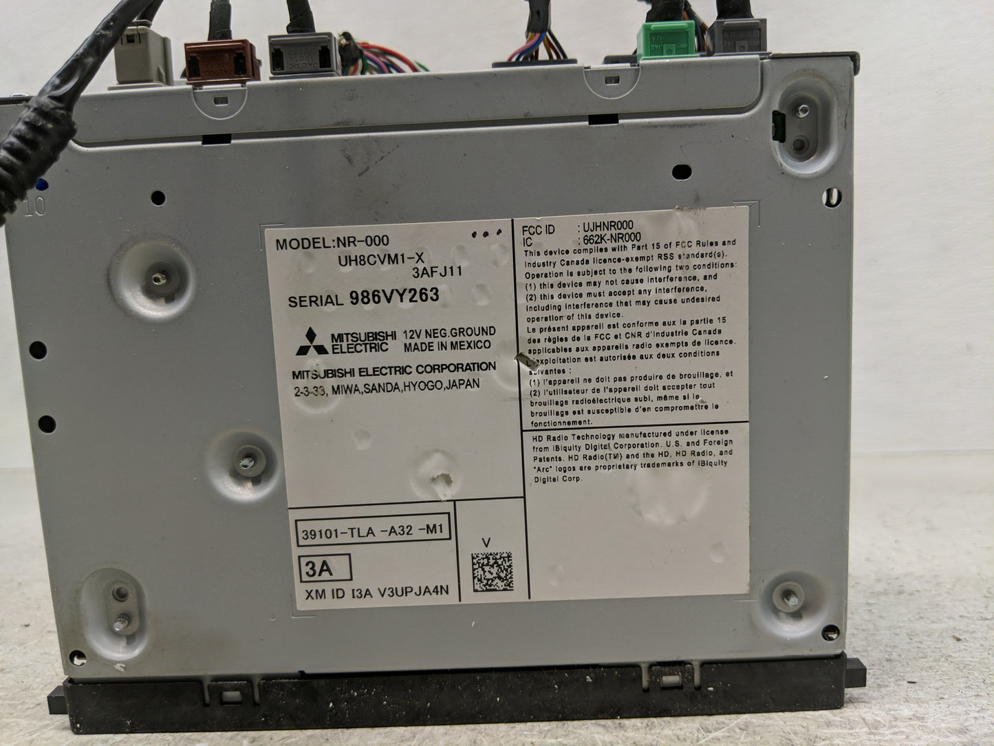 2018-2022 Honda Cr-V Radio AM FM Cd Player Receiver Replacement P/N:39101-TLA-A32-M1 Fits Fits 2018 2019 2020 2021 2022 OEM 