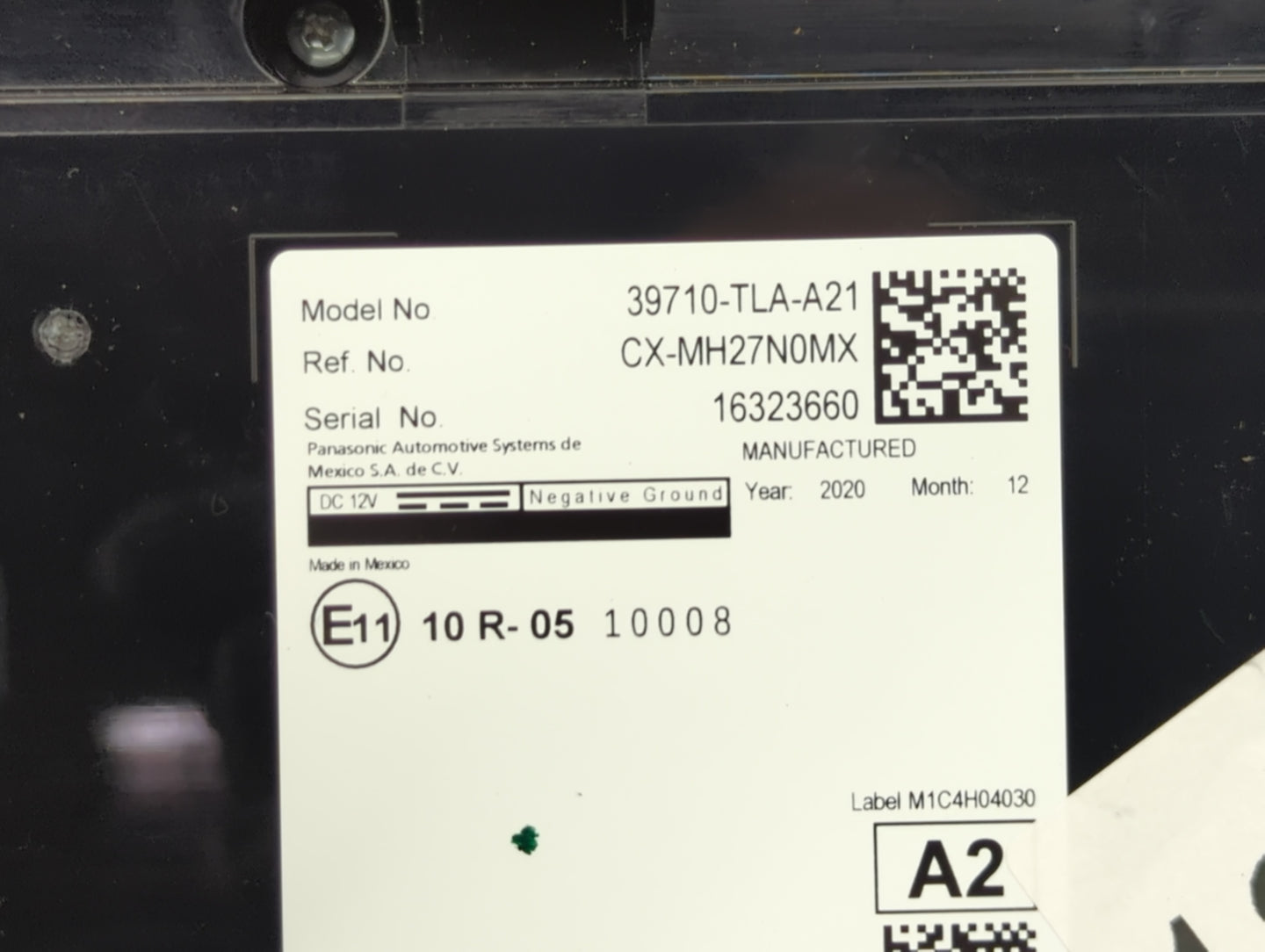 2017-2022 Honda Cr-V Radio AM FM Cd Player Receiver Replacement P/N:39710-TLA-A21 Fits Fits 2017 2018 2019 2020 2021 2022 OE