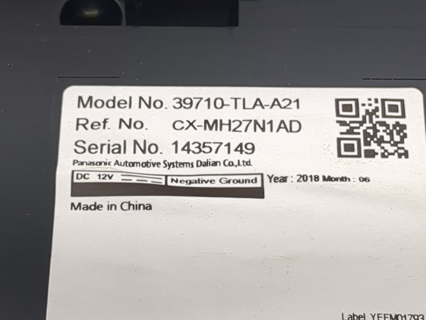 2018 Honda Cr-v Information Display Screen - Oemusedautoparts1.com
