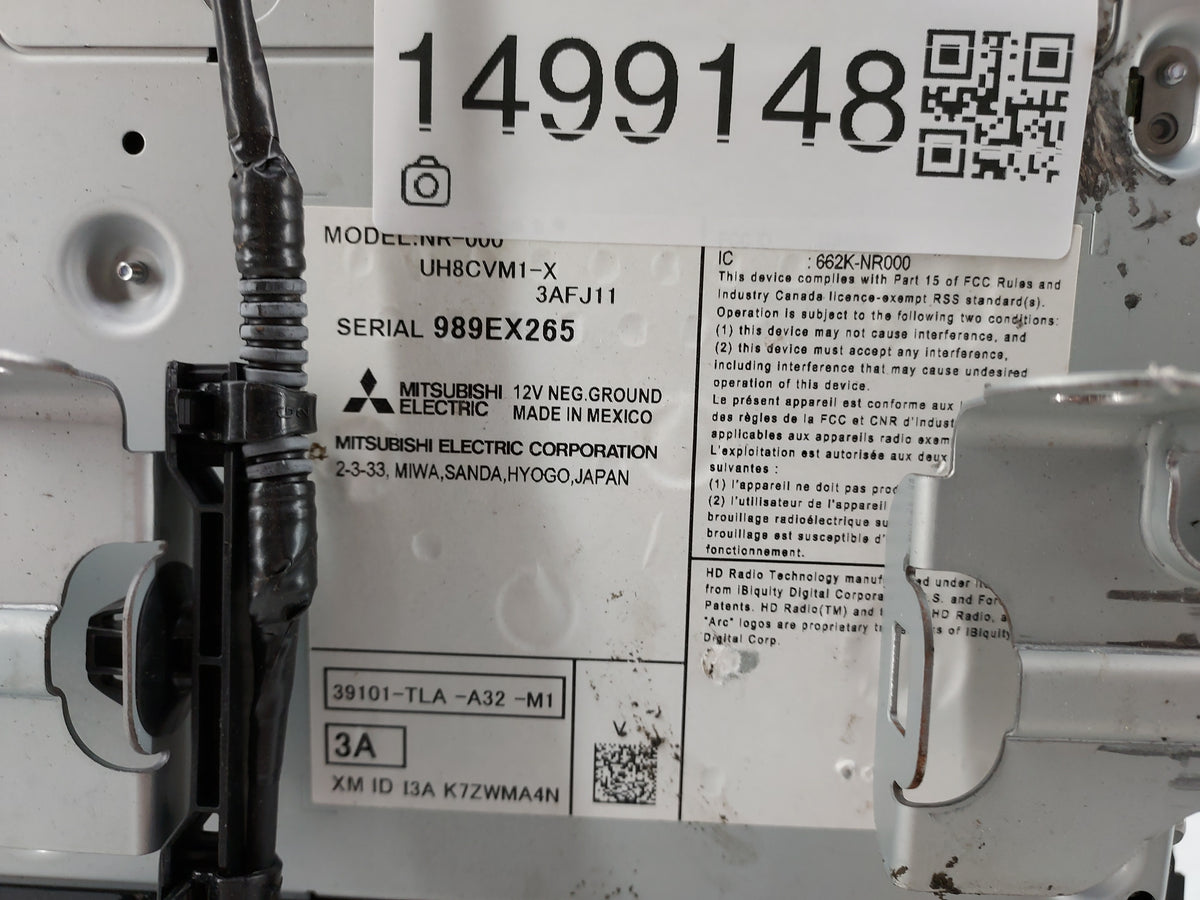 2018-2022 Honda Cr-V Radio AM FM Cd Player Receiver Replacement P/N:39101-TLA-A32-M1 NR-000 Fits Fits 2018 2019 2020 2021 20