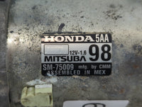 2020 Honda Cr-V Car Starter Motor Solenoid OEM P/N:SM-75009 Fits Fits 2016 2017 OEM Used Auto Parts - Oemusedautoparts1.com