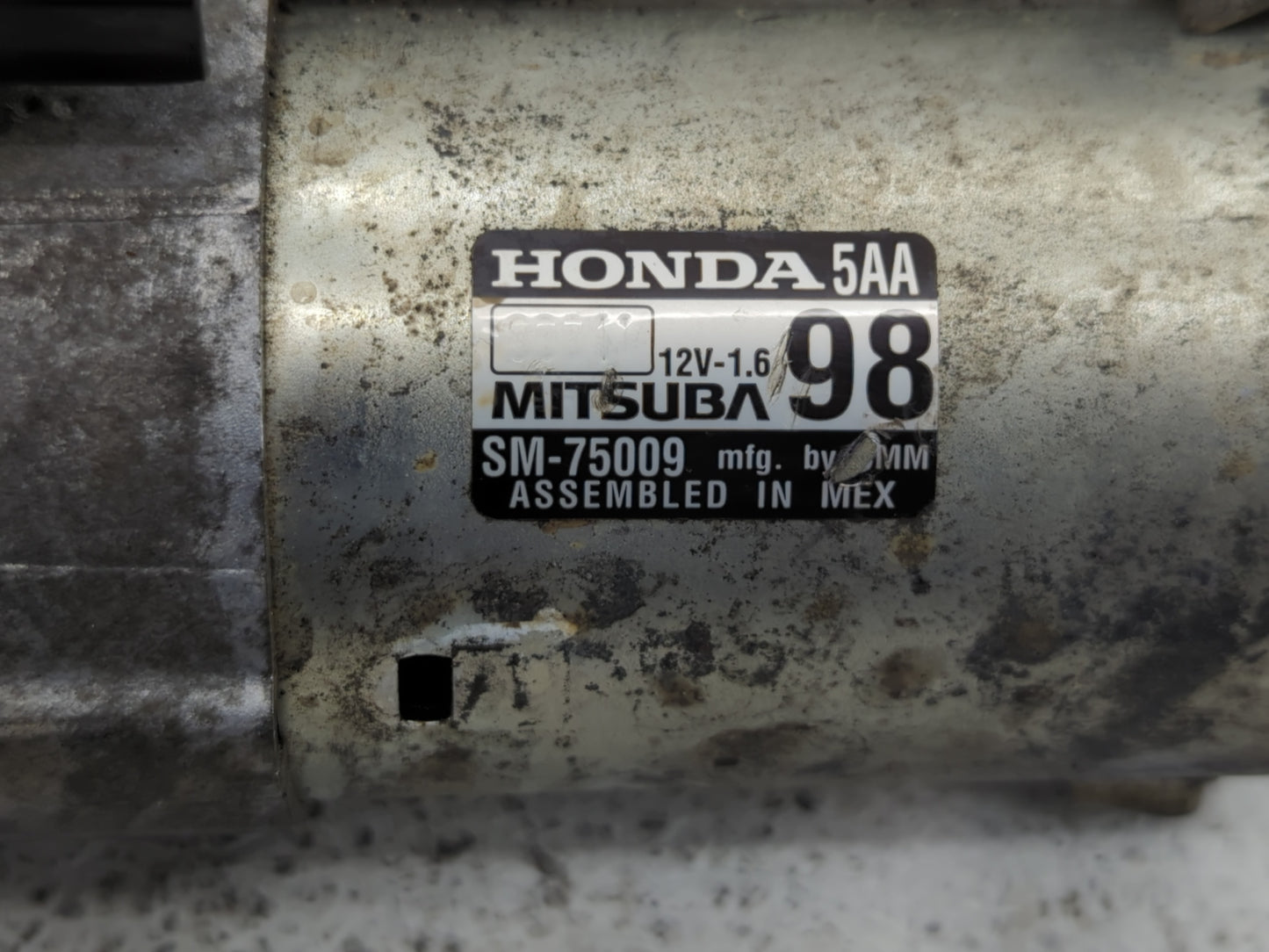 2020 Honda Cr-V Car Starter Motor Solenoid OEM P/N:SM-75009 Fits Fits 2016 2017 OEM Used Auto Parts - Oemusedautoparts1.com