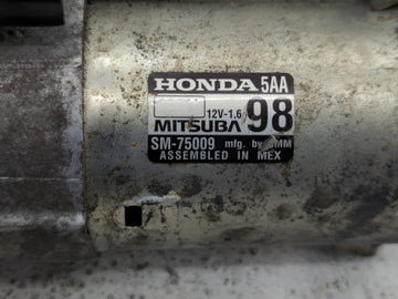 2020 Honda Cr-V Car Starter Motor Solenoid OEM P/N:SM-75009 Fits Fits 2016 2017 OEM Used Auto Parts