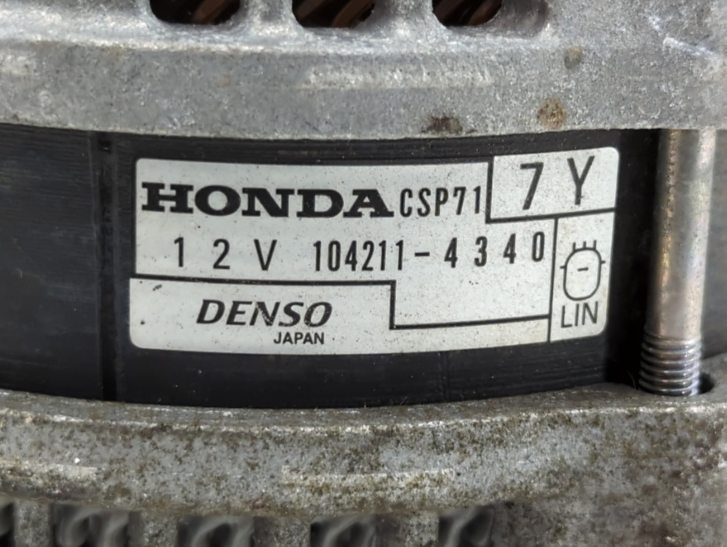 2020-2022 Honda Cr-V Alternator Replacement Generator Charging Assembly Engine OEM P/N:104211-4340 Fits OEM Used Auto Parts 