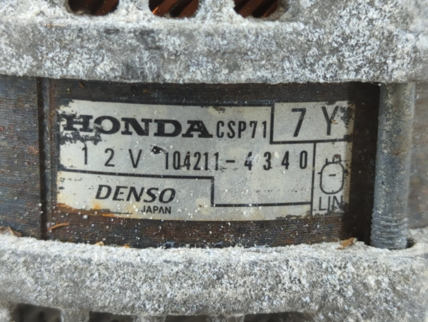 2020-2022 Honda Cr-V Alternator Replacement Generator Charging Assembly Engine OEM P/N:104211-4340 Fits OEM Used Auto Parts 