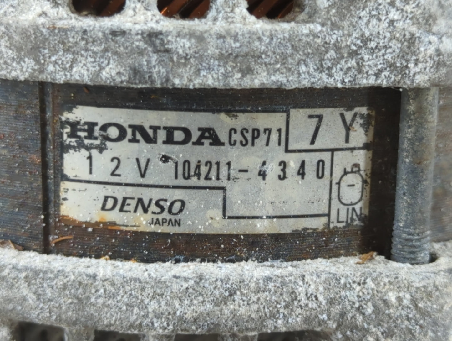 2020-2022 Honda Cr-V Alternator Replacement Generator Charging Assembly Engine OEM P/N:104211-4340 Fits OEM Used Auto Parts 