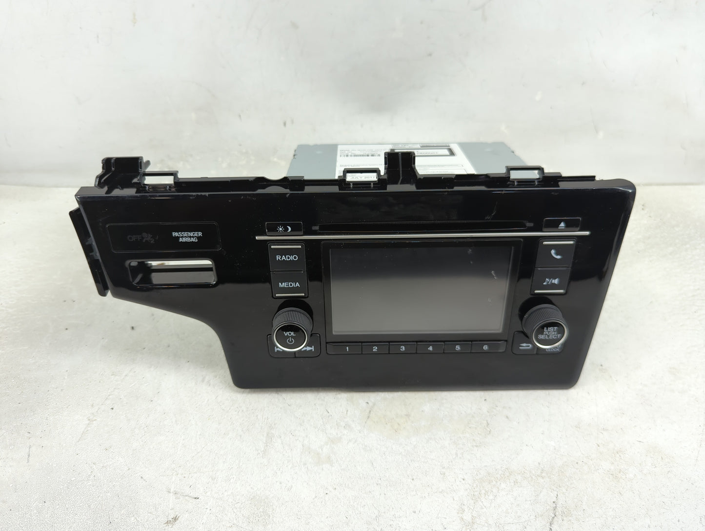 2018 Honda Fit Radio AM FM Cd Player Receiver Replacement P/N:39100-T5R-A912-M1 CV-CH36N2JX Fits OEM Used Auto Parts - Oemus