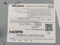 2018 Honda Hr-V Radio AM FM Cd Player Receiver Replacement P/N:39100-T7W-A320-M1 Fits OEM Used Auto Parts - Oemusedautoparts
