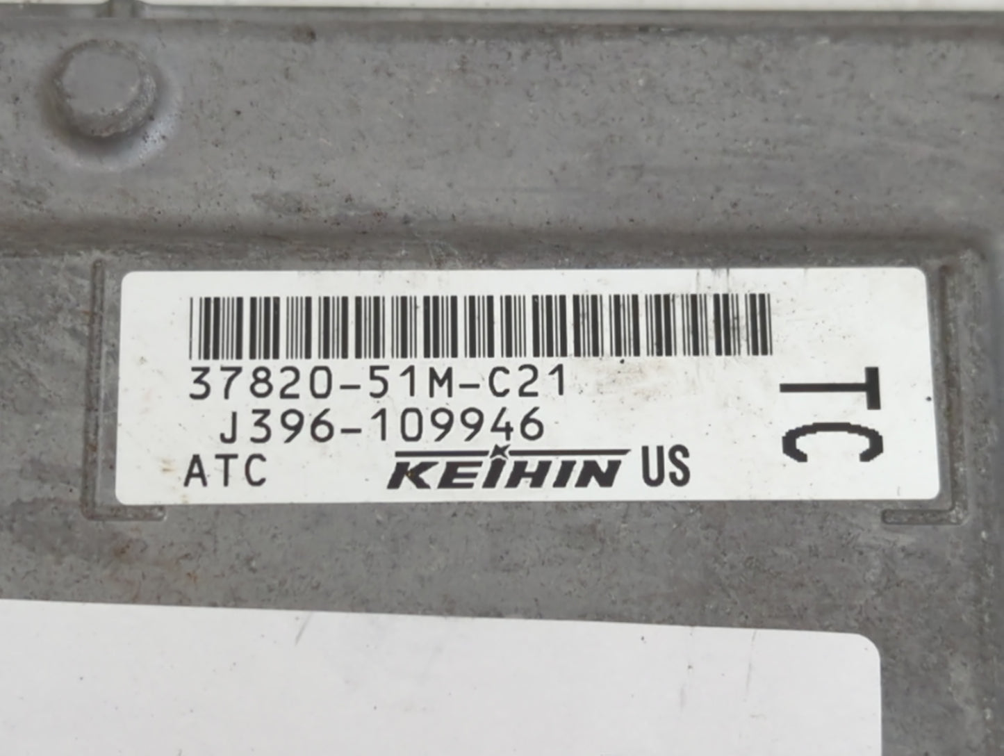 2018 Honda Hr-V PCM Engine Control Computer ECU ECM PCU OEM P/N:J396-109946 37820-51M-C21 Fits OEM Used Auto Parts - Oemused